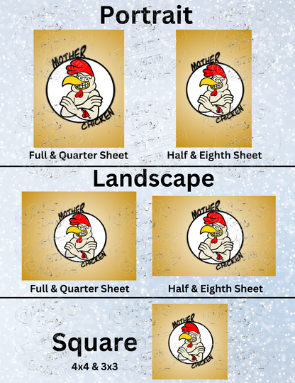 "Mother Chicken" by ©Mrs Coffee Premium Decorative Release Papers for Diamond Painting