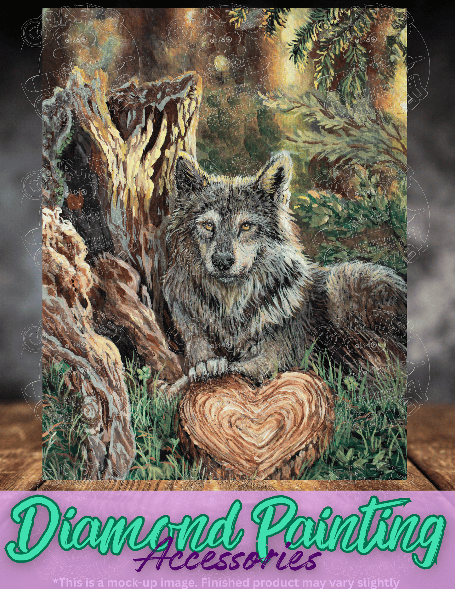 "Wolf Heart" by ©Dakota Daetwiler Premium Accessories for Diamond Painting
