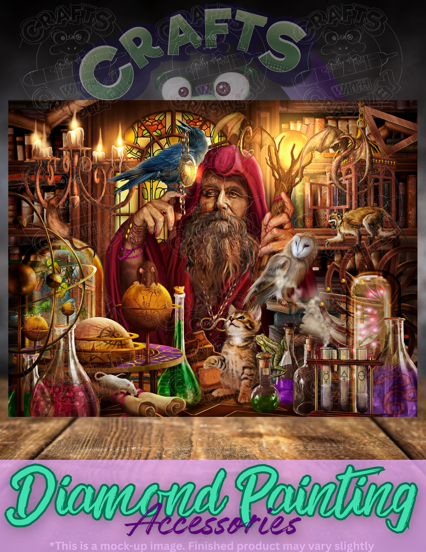 "Merlin's Laboratory" by ©Ciro Marchetti Premium Accessories for Diamond Painting