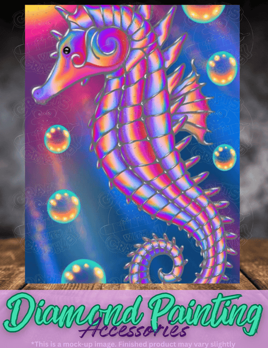 "Rainbow Seahorse" by ©Emma Casey Premium Accessories for Diamond Painting