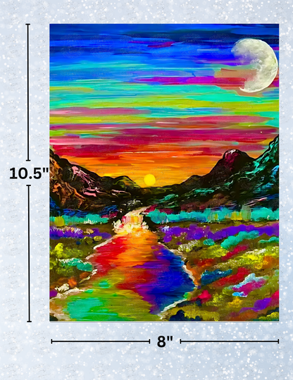 "Stream of Beauty" by ©Deborah Malcolm Decorative Diamond Painting Release Papers