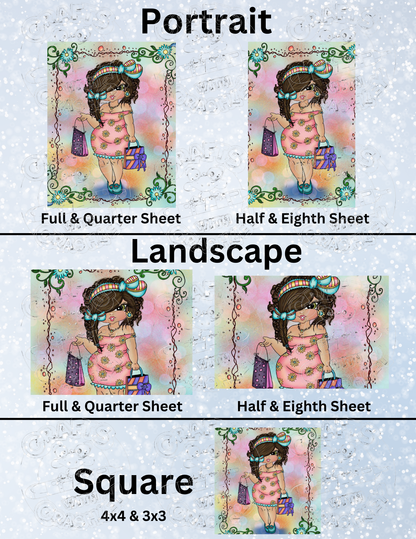 Product Bundle "Shopping Girl Fluffy Bestie" by ©Sherri Baldy