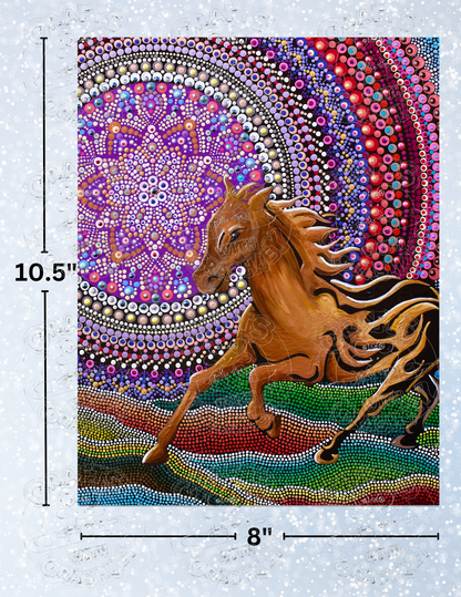 "Free Spirit" by ©Deborah Malcolm Decorative Diamond Painting Release Papers