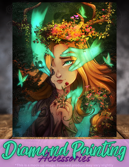 "Goddess of the Forest" by ©Femke Deborah Premium Accessories for Diamond Painting