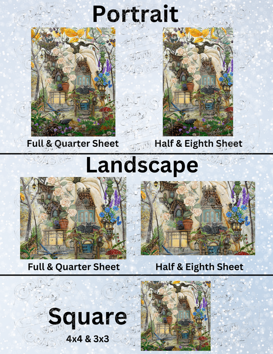 "Welcome Home" by ©Cheryl Baker Premium Decorative Release Papers for Diamond Painting