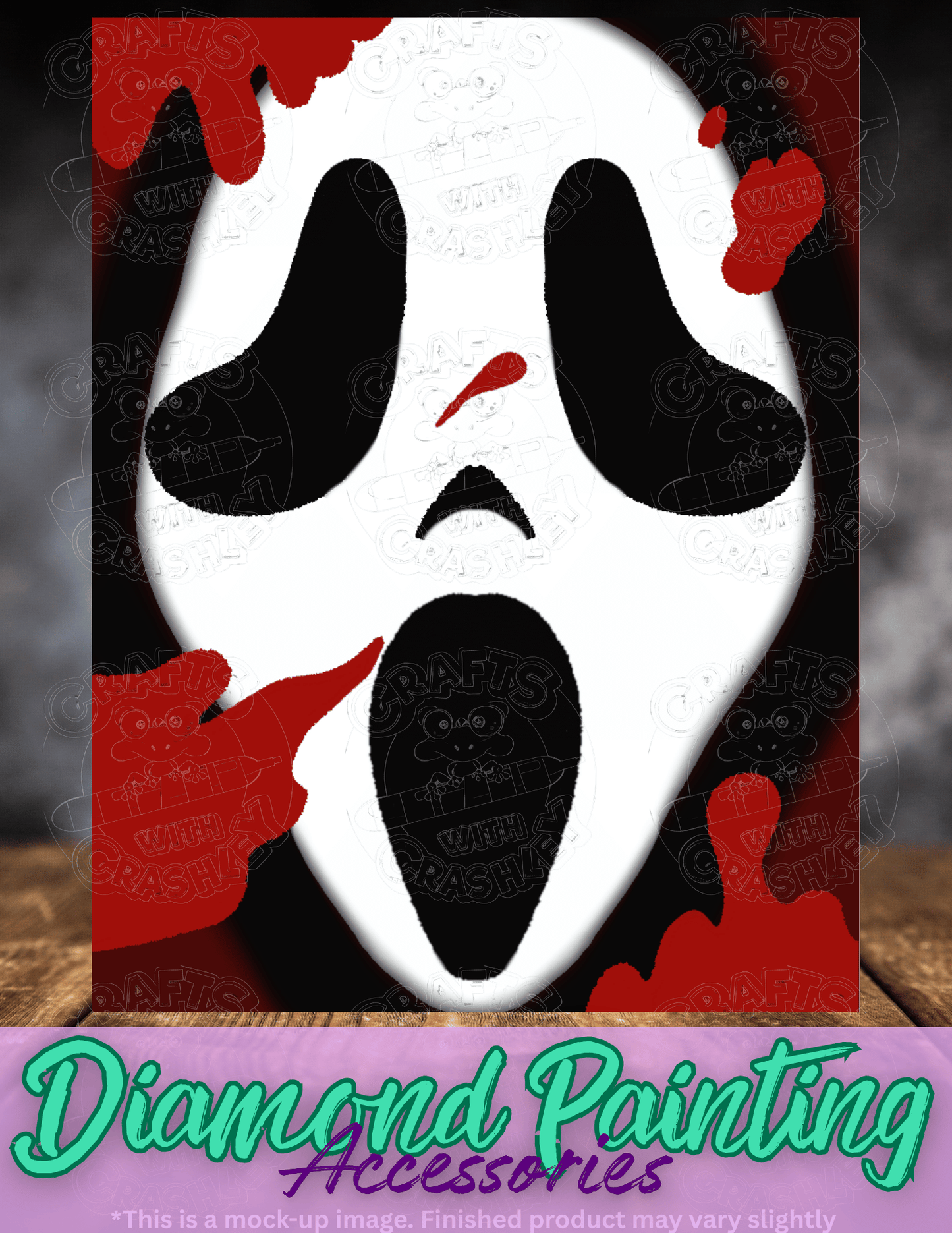 "Ghost Mask" by ©Mrs Coffee Premium Accessories for Diamond Painting