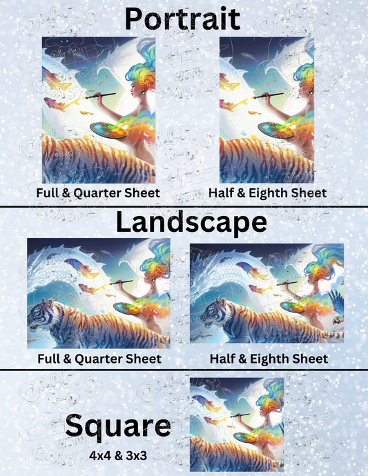 "Create Your World" by ©JoJoes Art Premium Decorative Release Papers for Diamond Painting