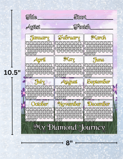 "Year Long WIP Tracker" Decorative Diamond Painting Release Papers