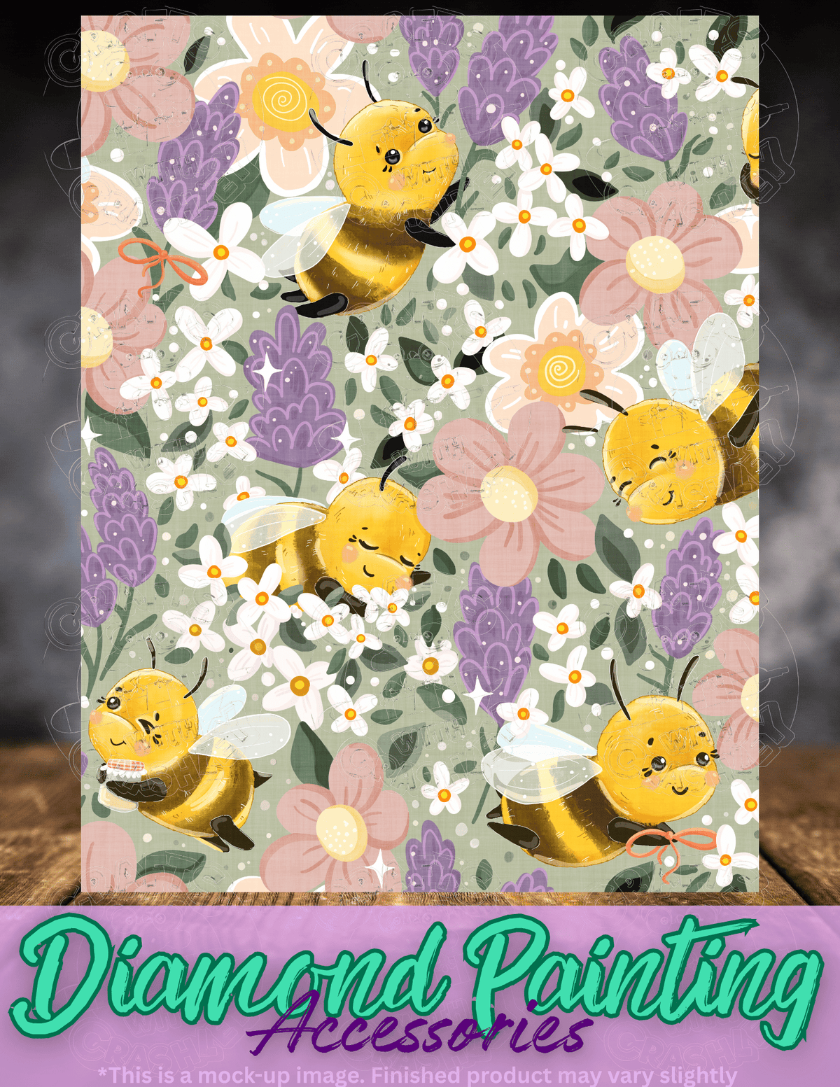 "Bee Bee Bumble Bee" by ©Karii Creates Premium Accessories for Diamond Painting