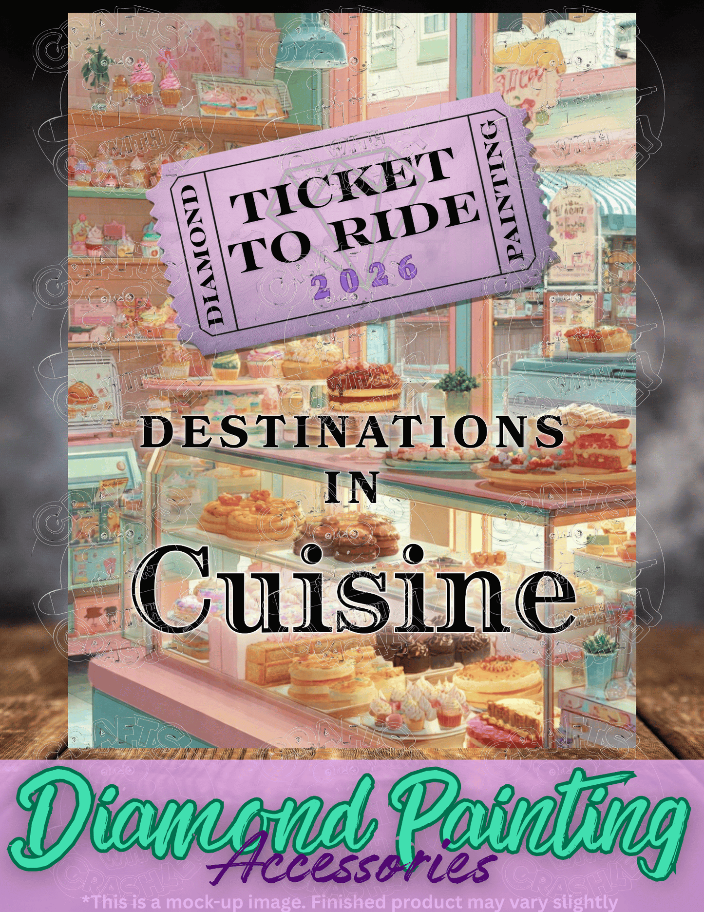 "Ticket to Ride 2026 Bakery" Premium Accessories for Diamond Painting