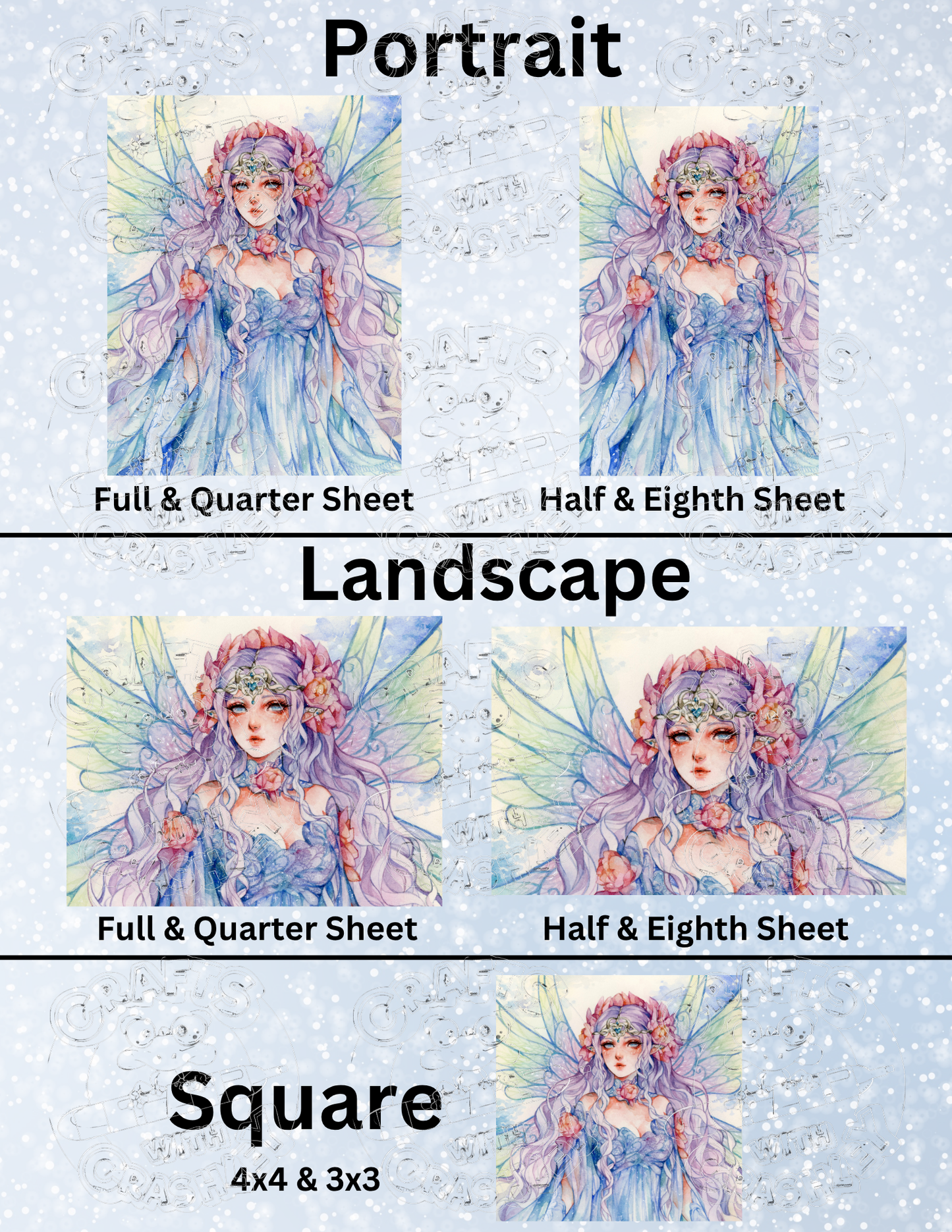 "Ainefel" by ©Margaret Morales Premium Decorative Release Papers for Diamond Painting