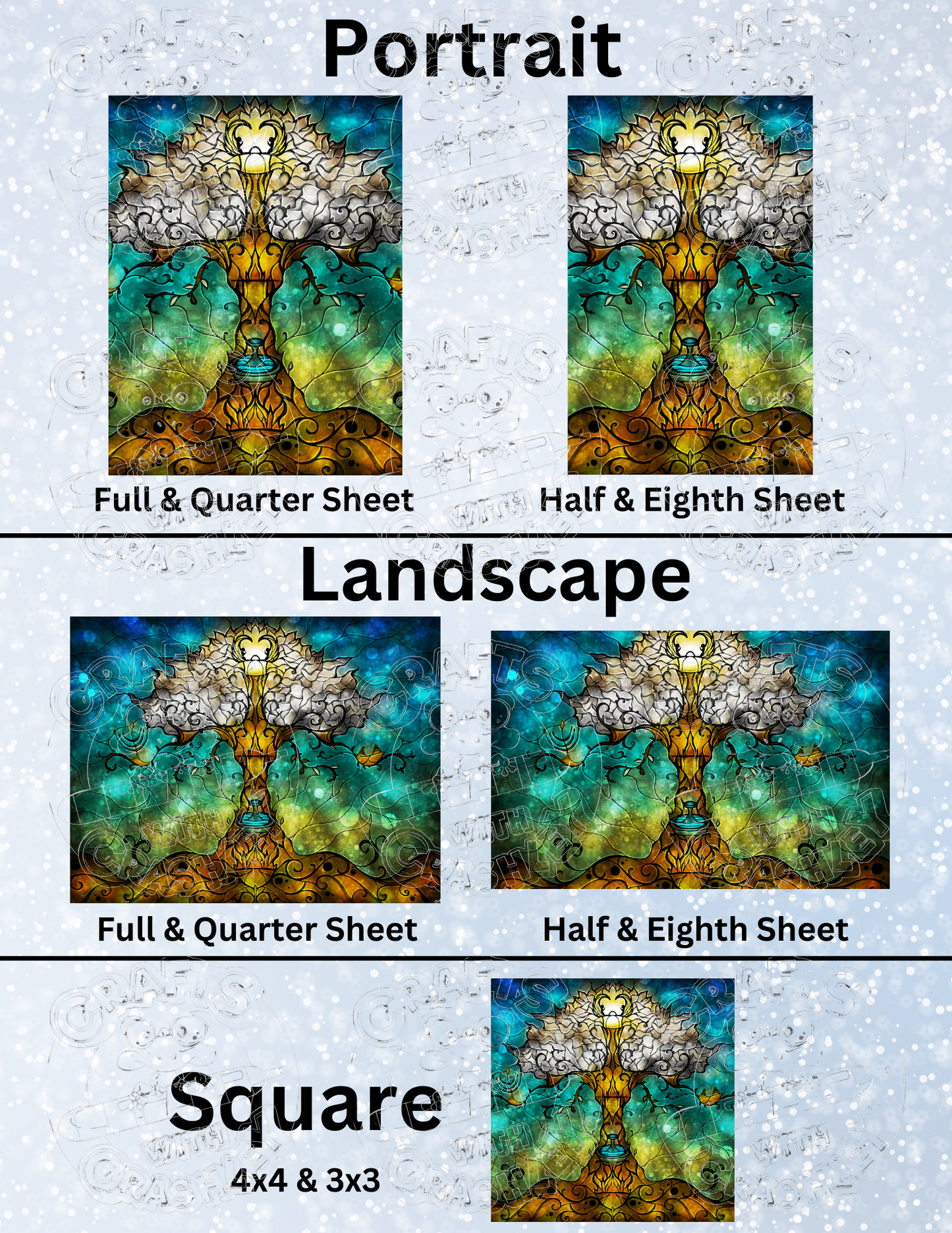 "Tree of Life" by ©Mandie Manzano Premium Decorative Release Papers for Diamond Painting