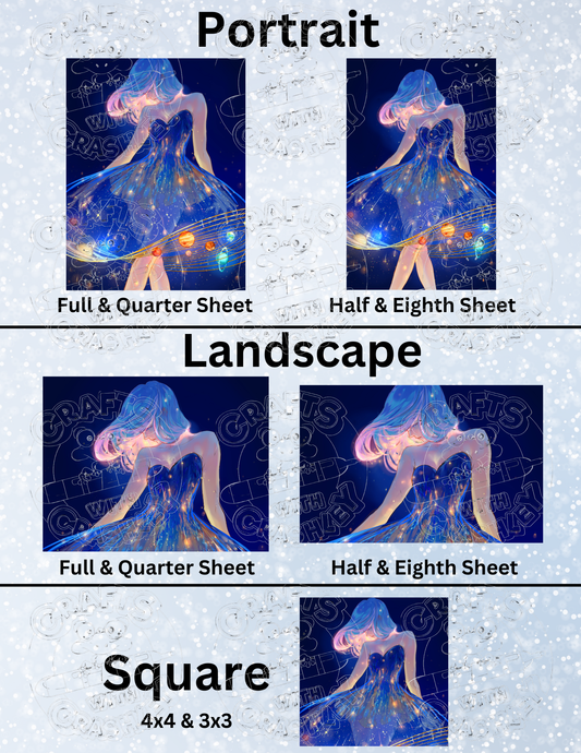 "Planetarium Dress" by ©Yuumei Premium Decorative Release Papers for Diamond Painting