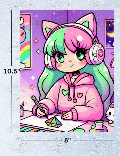 "The Diamond Painter" by ©Cocomarshmallow Decorative Diamond Painting Release Papers