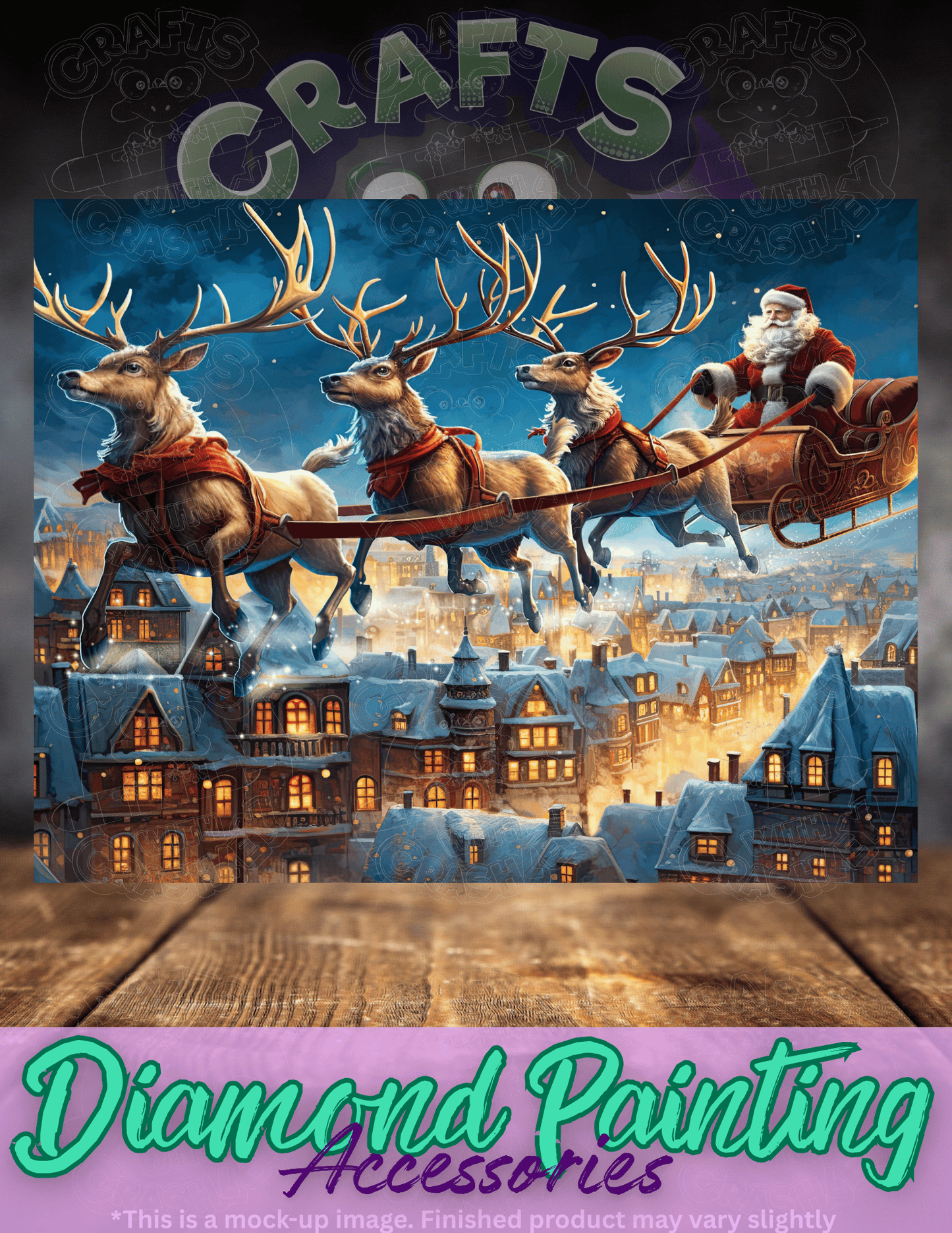 "Santa's Sleigh" by ©Auclair Studio Premium Accessories for Diamond Painting