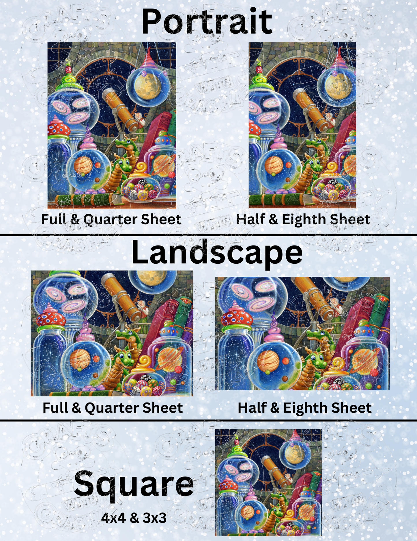 "The Universe in a Jar" by ©Randal Spangler Premium Decorative Release Papers for Diamond Painting