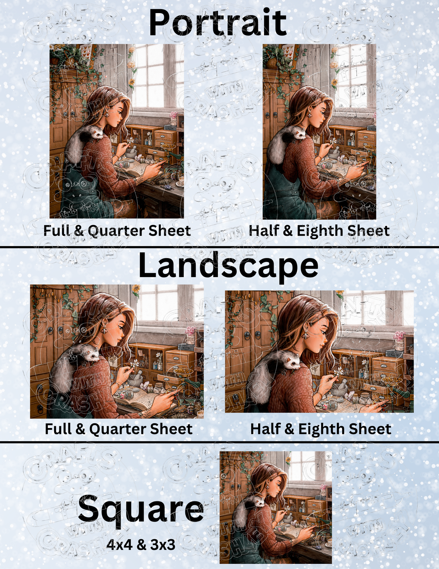 "Herbalist's Helper" by ©Ivy Dolamore Premium Decorative Release Papers for Diamond Painting