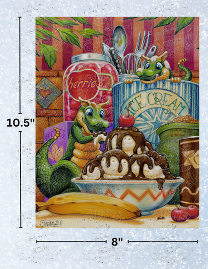 "Sundae Delight" By ©Randal Spangler Decorative Diamond Painting Release Papers