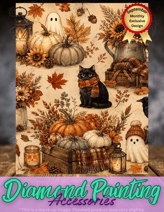 "Cozy Autumn Ghost" Premium Accessories for Diamond Painting