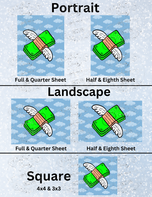 "Diamond Painting Money" by ©Mrs Coffee Premium Decorative Release Papers for Diamond Painting