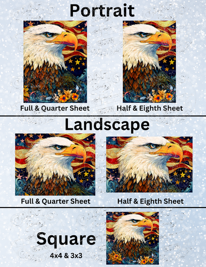 "Eagle Wisdom" by ©T.S. Larking Premium Decorative Release Papers for Diamond Painting