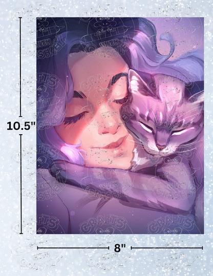 "Cat Comforts" by ©ChrissaBug Decorative Diamond Painting Release Papers