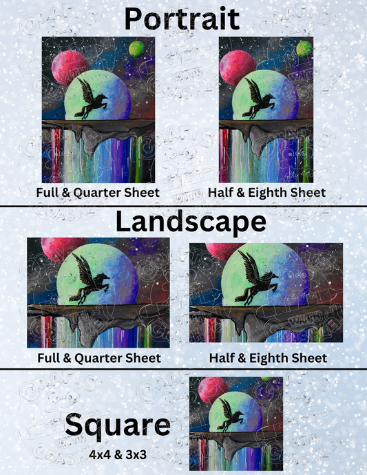 "Taking Flight" by ©Deborah Malcolm Premium Decorative Release Papers for Diamond Painting