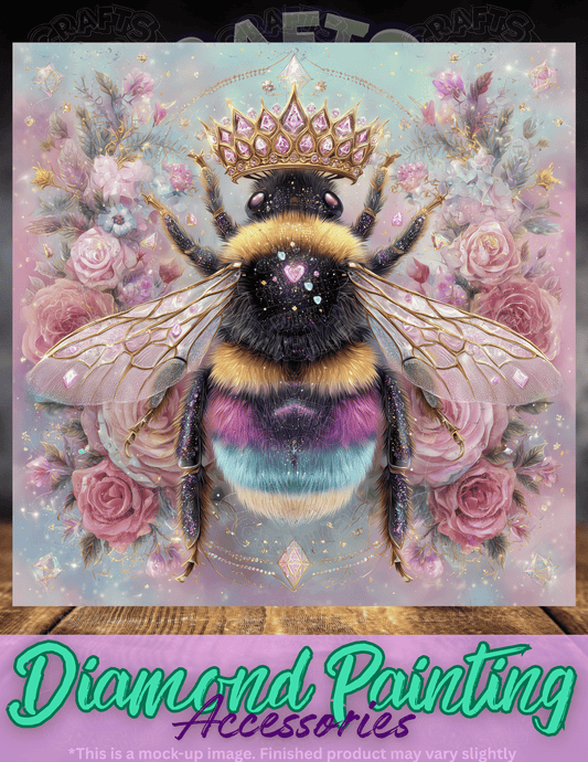 "Her Majesty Bee" by ©Cocomarshmallow Premium Accessories for Diamond Painting