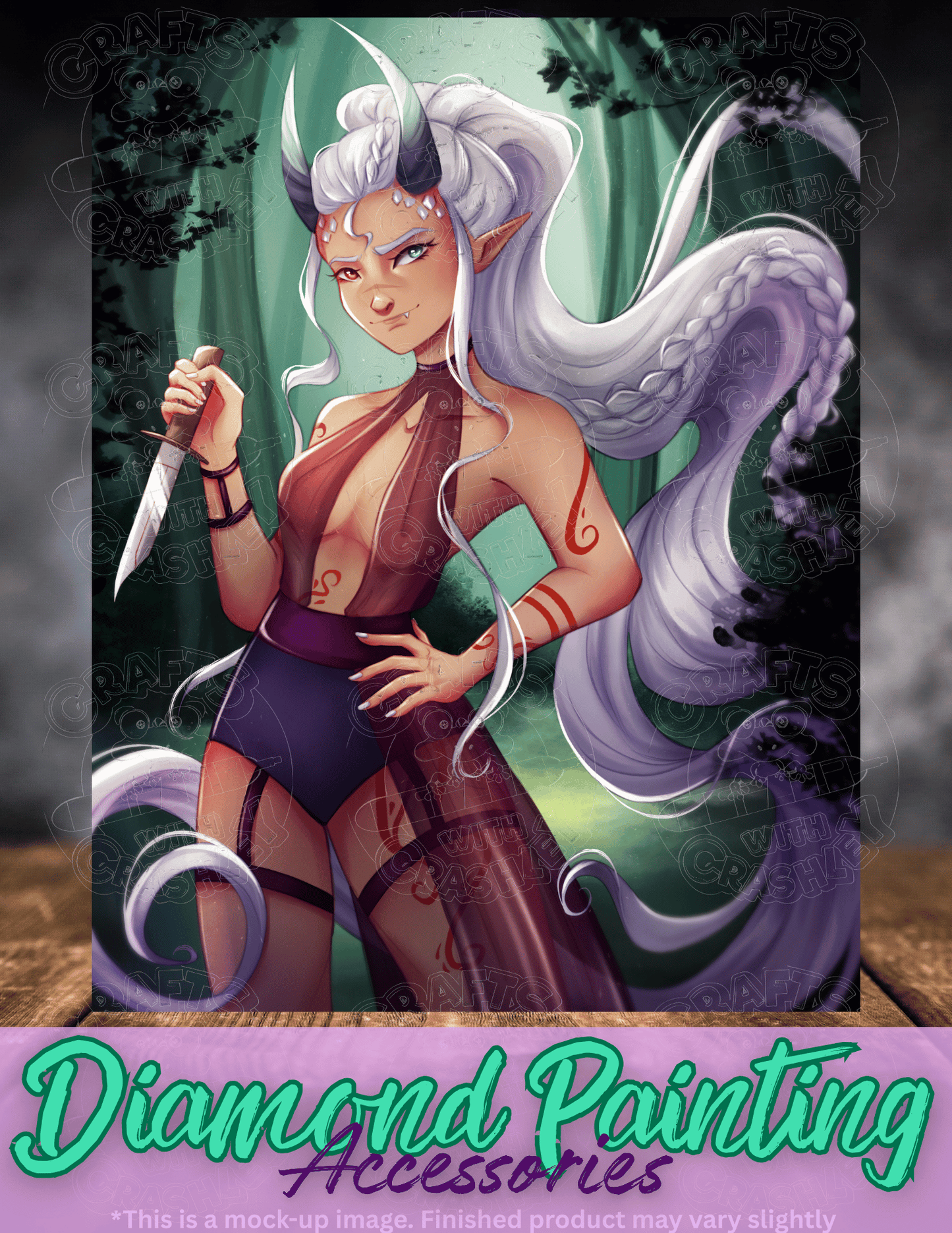 "Cycille Dragon of the North" by ©Femke Deborah Premium Accessories for Diamond Painting