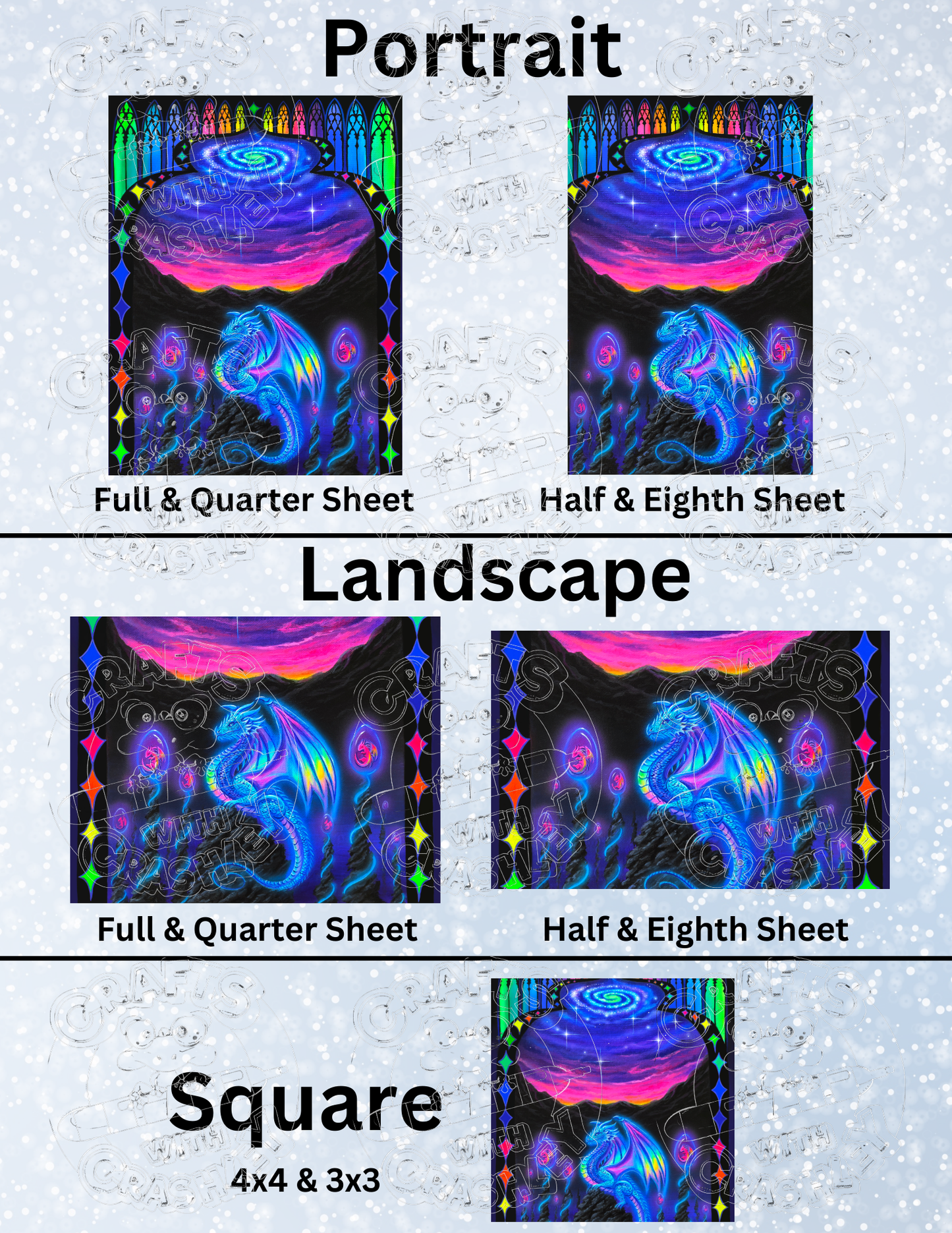 "Celestara" by ©Becca Tindol Premium Decorative Release Papers for Diamond Painting