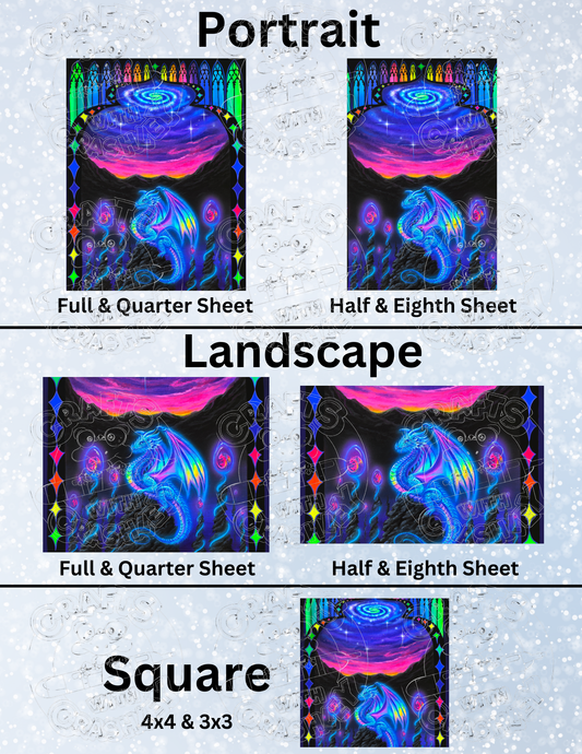 "Celestara" by ©Becca Tindol Premium Decorative Release Papers for Diamond Painting