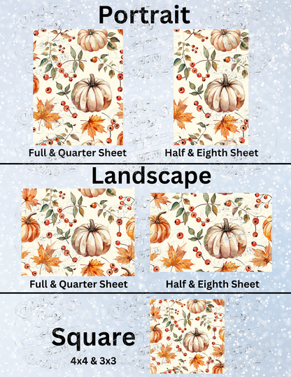 "Classic Fall" Premium Decorative Release Papers for Diamond Painting