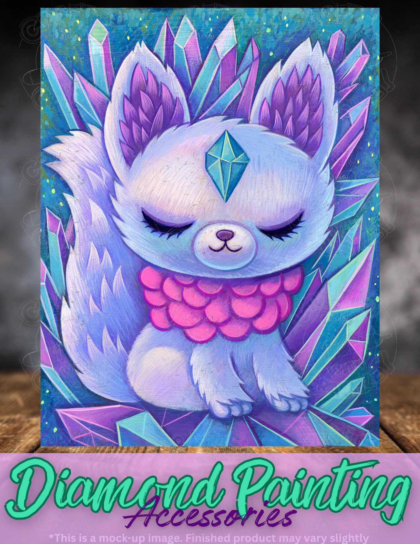 "Crystal Fox" by ©Jeremiah Ketner Premium Accessories for Diamond Painting