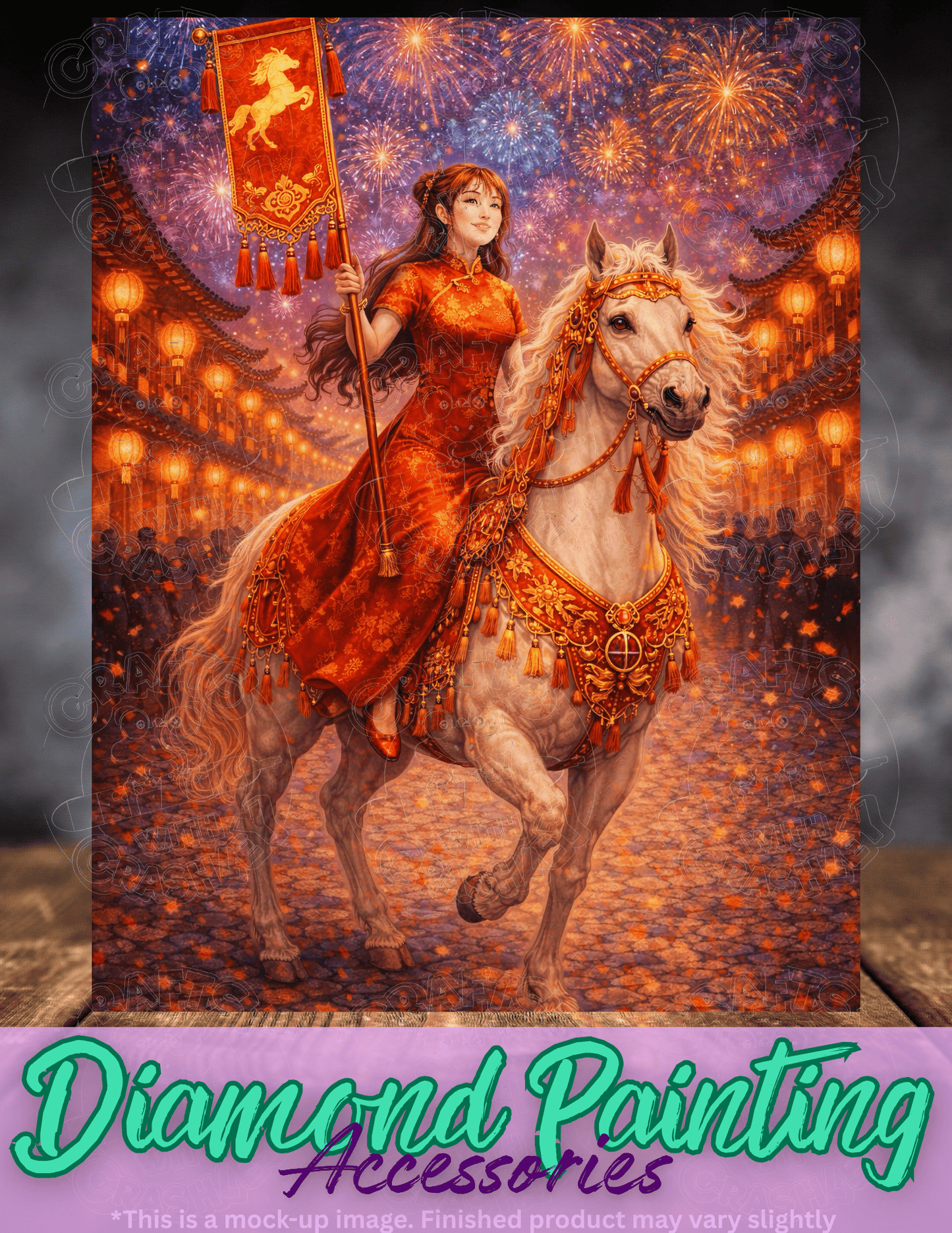 "Chinese New Year of the Horse" by ©RedNiN Gallery Premium Accessories for Diamond Painting