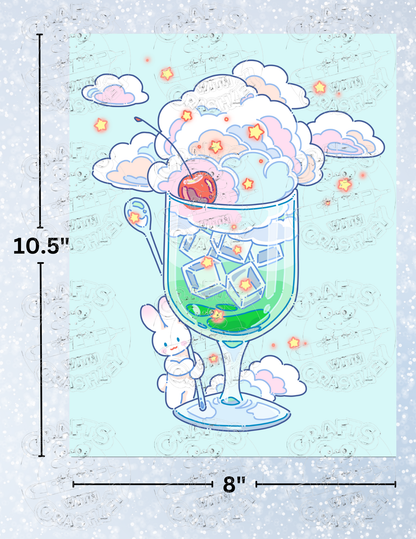 "Cream Soda" by ©Hiroko Hashimoto Decorative Diamond Painting Release Papers