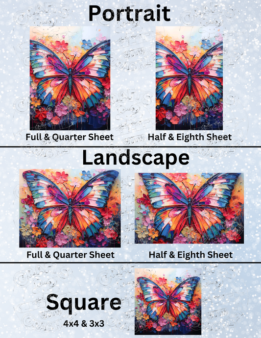 "Butterfly Bliss" by ©Stacy Deal Premium Decorative Release Papers for Diamond Painting