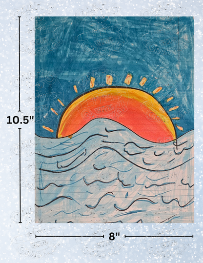 "Ocean Sunset" by Ninja Nora Decorative Diamond Painting Release Papers