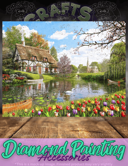 "Lakeside Cottage" by ©Dominic Davison Premium Accessories for Diamond Painting