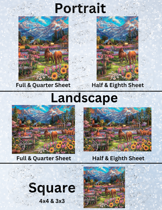 "Free to Roam" by ©Chuck Pinson Premium Decorative Release Papers for Diamond Painting