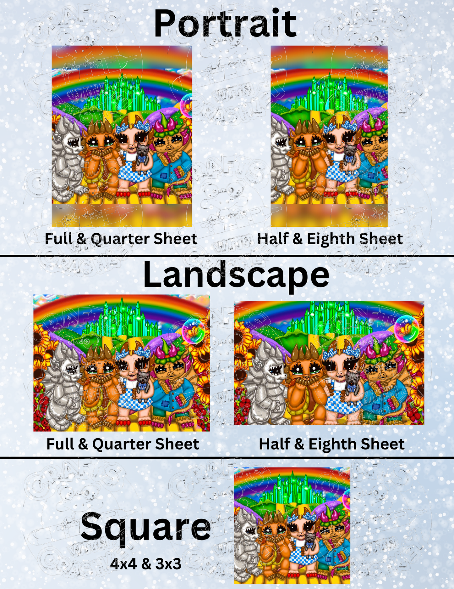 "Off to Emerald City" by ©Emma Casey Premium Decorative Release Papers for Diamond Painting