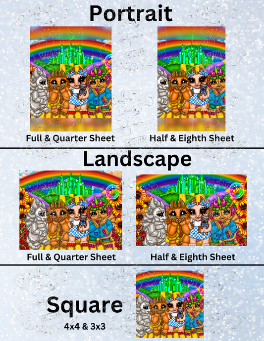 "Off to Emerald City" by ©Emma Casey Premium Decorative Release Papers for Diamond Painting