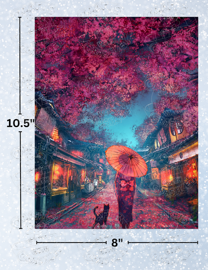 "Sakura Festival" by ©Yuumei Decorative Diamond Painting Release Papers