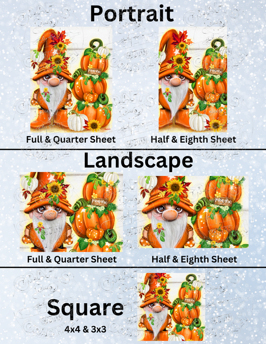 "Pumpkins for Sale Lil Gnomez" by ©Sheena Pike Premium Decorative Release Papers for Diamond Painting