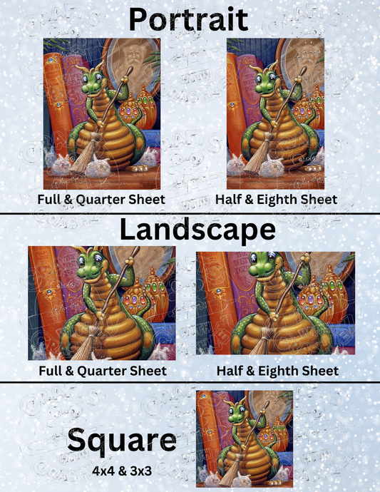 "Rounding Up the Dust Bunnies" by ©Randal Spangler Premium Decorative Release Papers for Diamond Painting