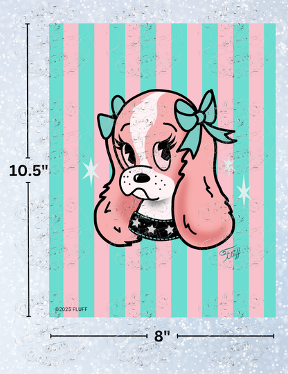 "Spaniel Tattoo" By ©Miss Fluff Decorative Diamond Painting Release Papers