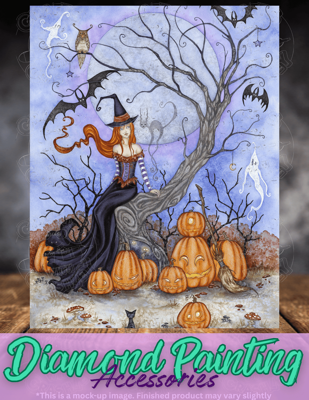 "Halloween Tree" by ©Amy Brown Premium Accessories for Diamond Painting