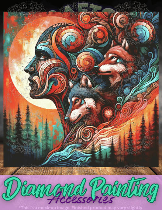 "Dreaming of Wolves" by ©Peggy Collins Premium Accessories for Diamond Painting