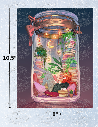 "Book and Stars" by ©Yuumei Decorative Diamond Painting Release Papers