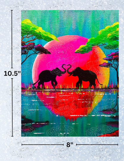 "Before the Stroll" by ©Deborah Malcolm Decorative Diamond Painting Release Papers