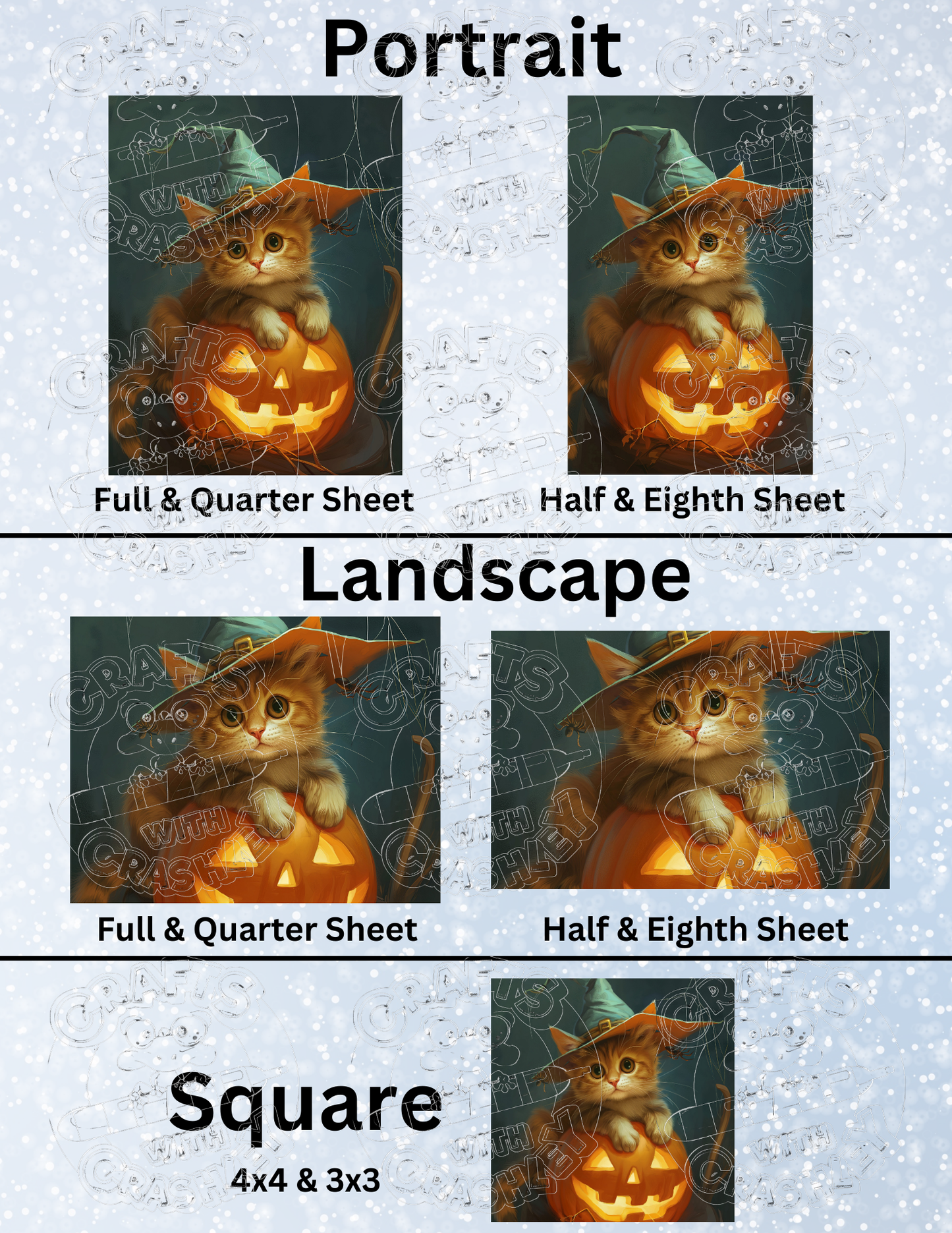 Product Bundle "Kitten on a Jack-O-Lantern" by ©Auclair Studio